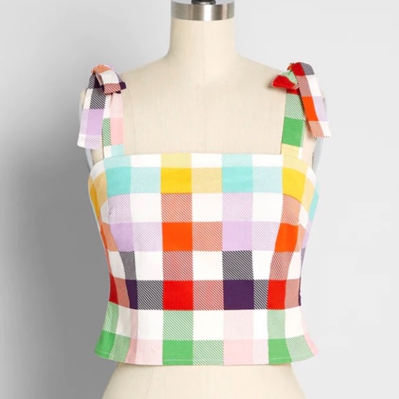 Modcloth Tops - *NWT* MODCLOTH + Collectif Shine So Bright Crop Tank Top